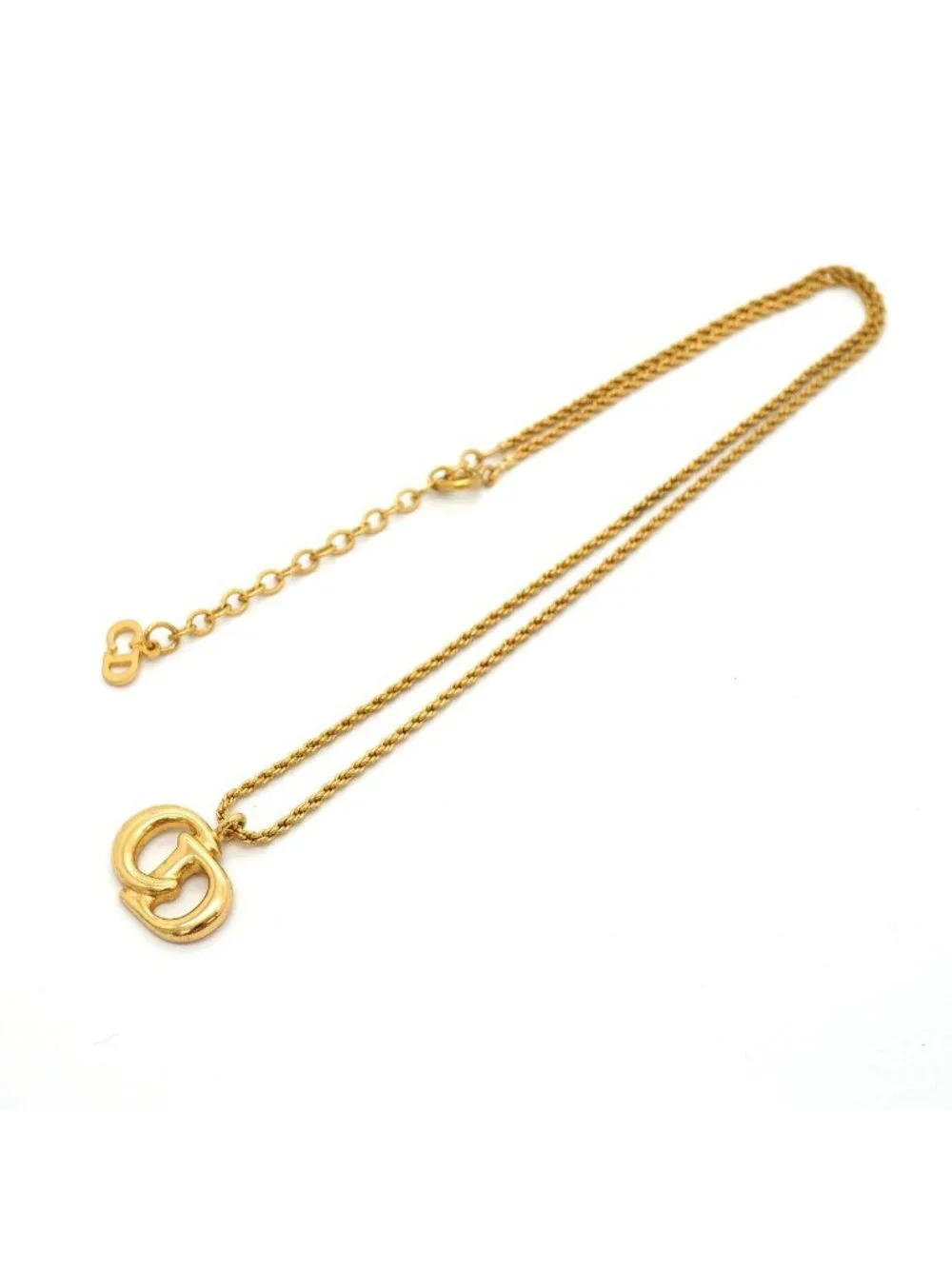 Dior Necklace CD Logo Gold Plated